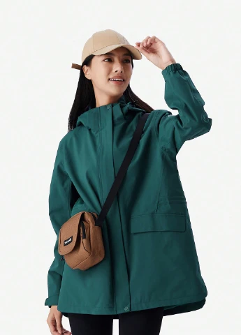 Изумрудная демисезонная куртка SHEIN