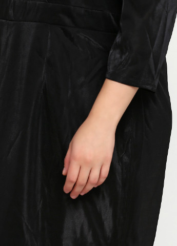 Черное коктейльное платье на подкладе, с открытыми плечами Little Mistress однотонное