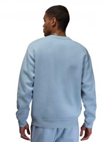 Голубой свитшот fj7776-436 Jordan однотонный вышивка (319353111)