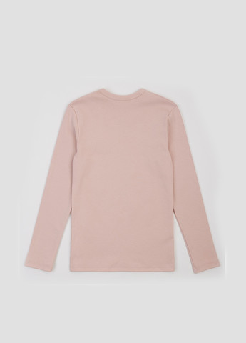 Светло-розовый демисезонный кэжуал лонгслив ArDoMi однотонный