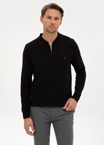 Чорний демісезонний джемпер джемпер Pierre Cardin