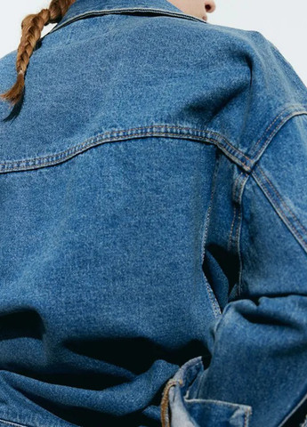 Синя демісезонна куртка H&M