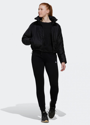 Чорна зимня куртка adidas W BSC PADDED J BLACK