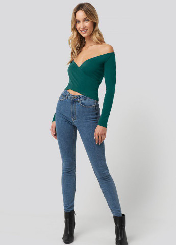 Зелёная блуза NA-KD