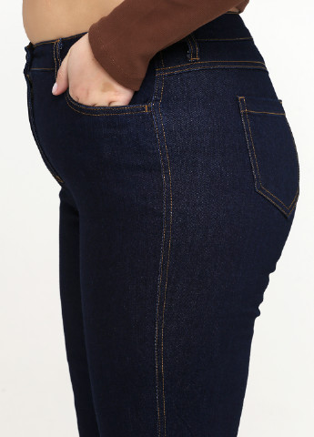 Темно-синие демисезонные прямые джинсы Signature