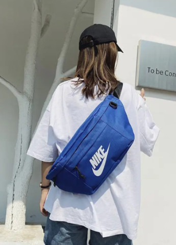 Бананка большая Tech Hip Pack поясная сумка найк синяя Nike (253384180)