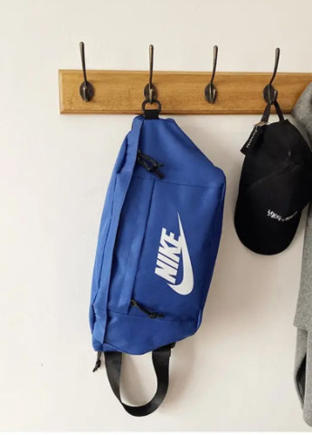 Бананка большая Tech Hip Pack поясная сумка найк синяя Nike (253384180)