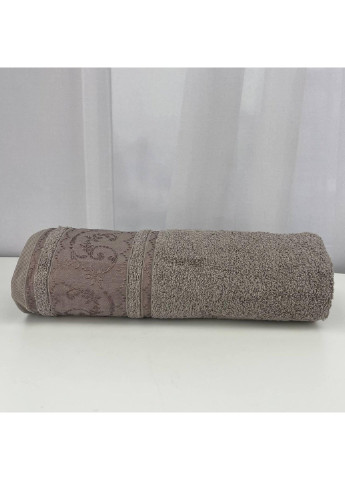 Power полотенце банное махровое febo vip cotton ecre турция 6374 коричневое 70х140 см комбинированный производство - Турция