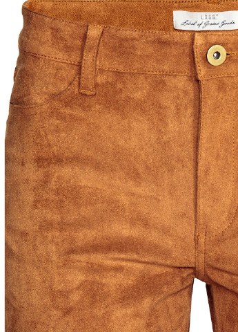Горчичные кэжуал демисезонные брюки H&M