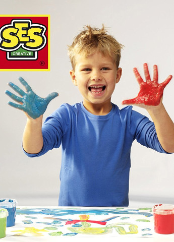 Пальчиковые краски серии "Эко" - МОИ ПЕРВЫЕ РИСУНКИ (4 цвета, в пластиковых баночках) Ses Creative (140924535)