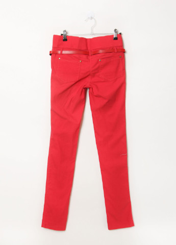 Красные кэжуал демисезонные зауженные брюки Jin Yao Dai