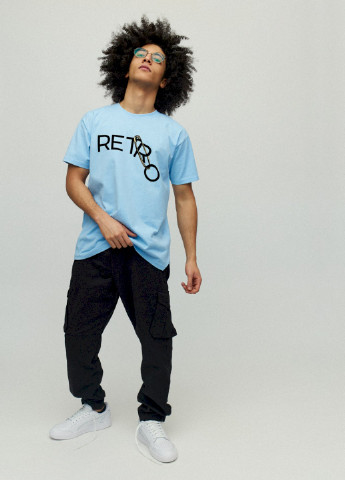 Блакитна футболка чоловіча YAPPI