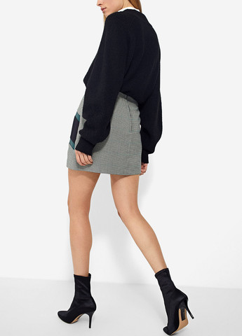 Разноцветная кэжуал колор блок юбка Stradivarius а-силуэта (трапеция)