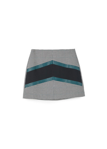 Разноцветная кэжуал колор блок юбка Stradivarius а-силуэта (трапеция)