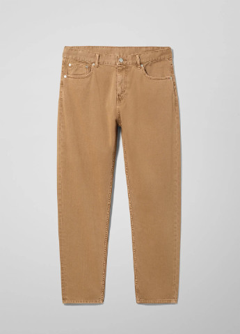 Светло-коричневые демисезонные джинсы Weekday