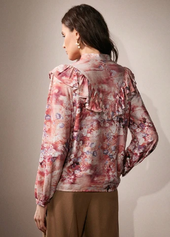 Комбинированная блуза SHEIN