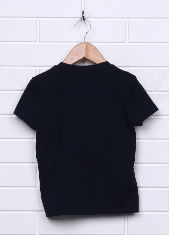 Темно-синяя летняя футболка с коротким рукавом Juicy Couture