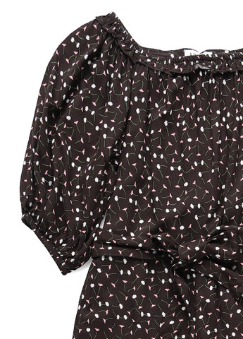 Комбінезон Edited комбінезон-брюки квітковий чорний кежуал віскоза