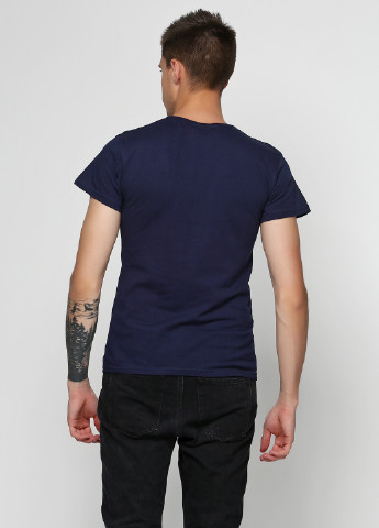 Серо-синяя футболка с коротким рукавом Big Lowiss