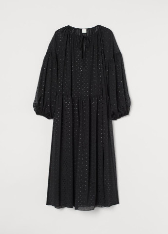 Чорна сукня H&M однотонна