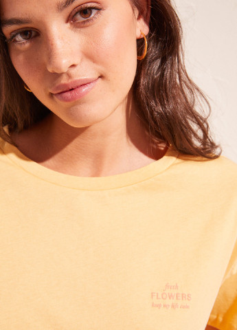 Желтая всесезон пижама (футболка, брюки) футболка + брюки Women'secret