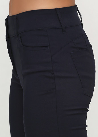 Темно-синие кэжуал демисезонные зауженные брюки Ashley Brooke