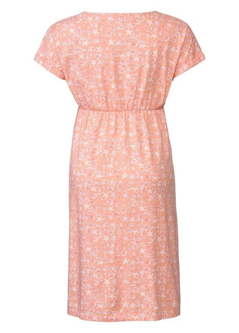 Персикова кежуал сукня для вагітних а-силует Esmara з квітковим принтом