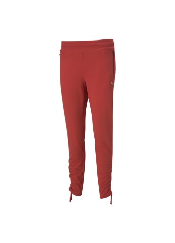 Красные демисезонные штаны scuderia ferrari style women's sweatpants Puma