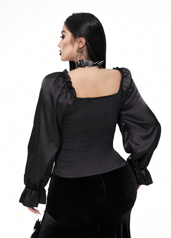 Чорна блуза SHEIN