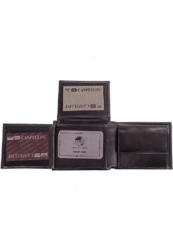 Мужское кожаное портмоне 12,5х10х2 см Canpellini (232989224)
