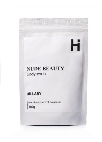 Скраб для тела парфюмированный Nude Beauty Body Scrub, 100 г Hillary (252613873)