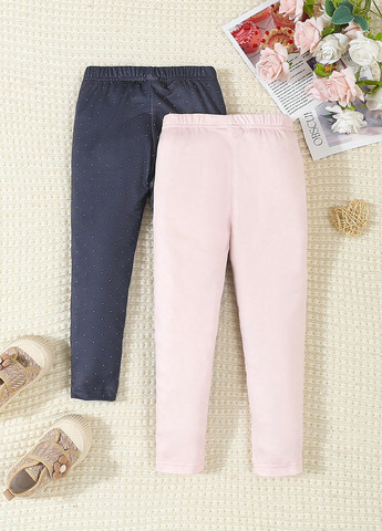 Комбинированные демисезонные леггинсы (2 шт.) SHEIN