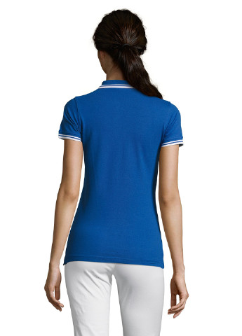 Синяя женская футболка-поло Sol's