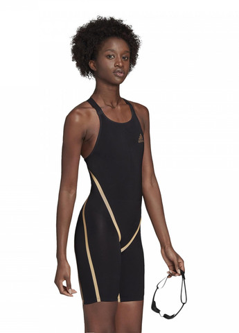 Чорний демісезонний купальник суцільний adidas