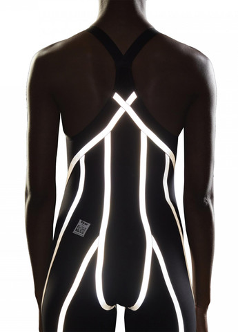 Чорний демісезонний купальник суцільний adidas