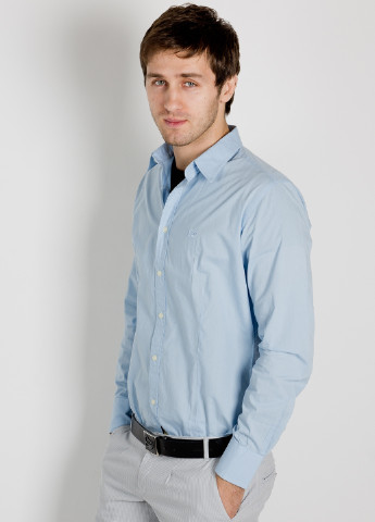 Голубой кэжуал рубашка однотонная Moscanueva