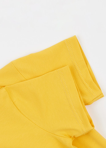 Желтая летняя футболка Garnamama