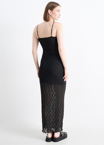 Черное кэжуал платье C&A однотонное