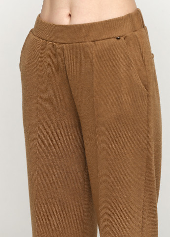 Костюм (жакет, брюки) Verse с длинным рукавом, брючный однотонный песочный кэжуал полиэстер