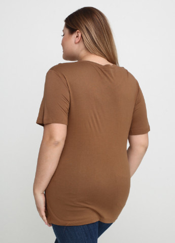 Светло-коричневая летняя футболка Bir Kim