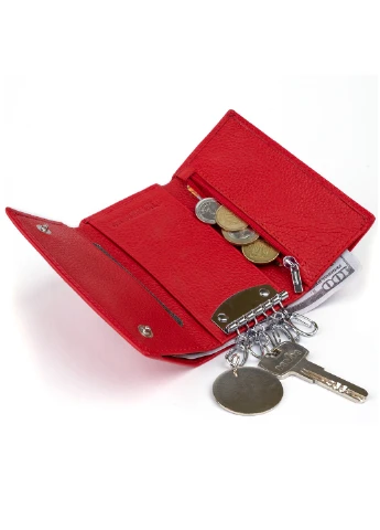Женский кожаный кошелек-ключница 12,3х7,3х1 см st leather (229460608)