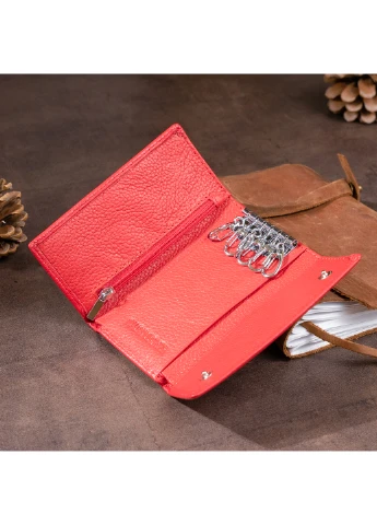 Женский кожаный кошелек-ключница 12,3х7,3х1 см st leather (229460608)