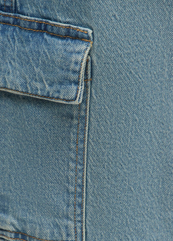 Голубые демисезонные карго джинсы Denim Project