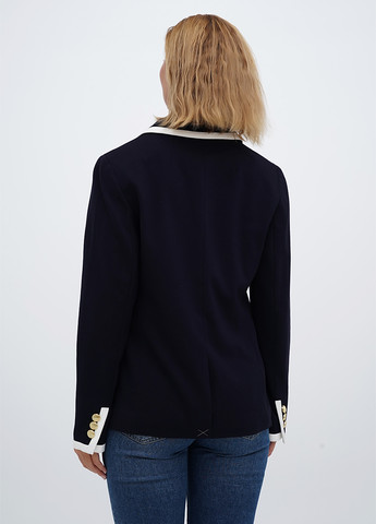 Темно-синий женский жакет Talbots однотонный - демисезонный
