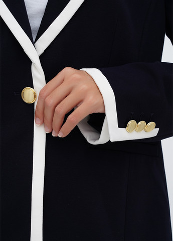 Темно-синий женский жакет Talbots однотонный - демисезонный