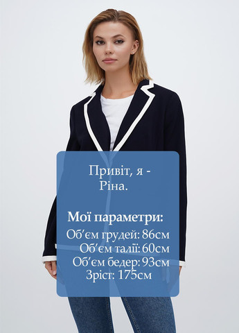 Темно-синий женский жакет Talbots однотонный - демисезонный