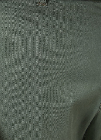 Штани KOTON чиноси однотонні сіро-зелені кежуали бавовна