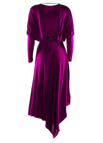 Фиолетовое кэжуал платье клеш Pinko однотонное
