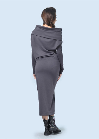 Графитовое кэжуал платье платье-свитер Agata Webers однотонное