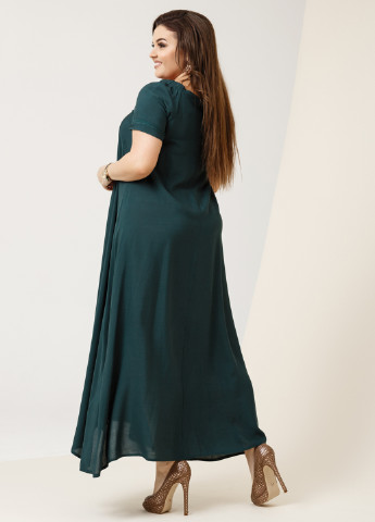 Темно-зелена кежуал платье Charm Collection однотонна